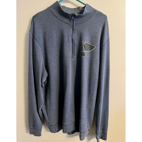 St. Louis Blues '47 Brand Forward Sweatshirt NHL Hockey Size 2XL Excellent - Picture 1 of 3